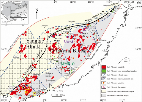 Syn-convergent extension in the early Paleozoic orogen, South China Block