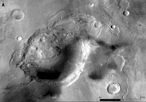 Martian ancient calderas