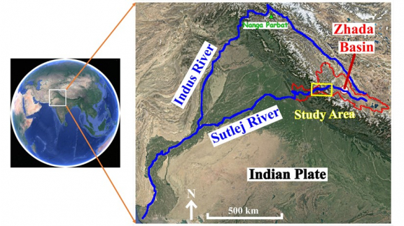 Crustal Dynamics along the Sutlej River